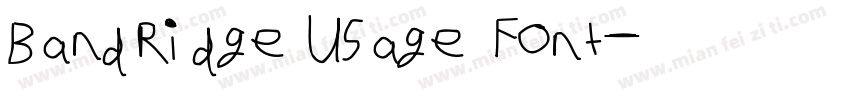 Bandridge Usage Font字体转换